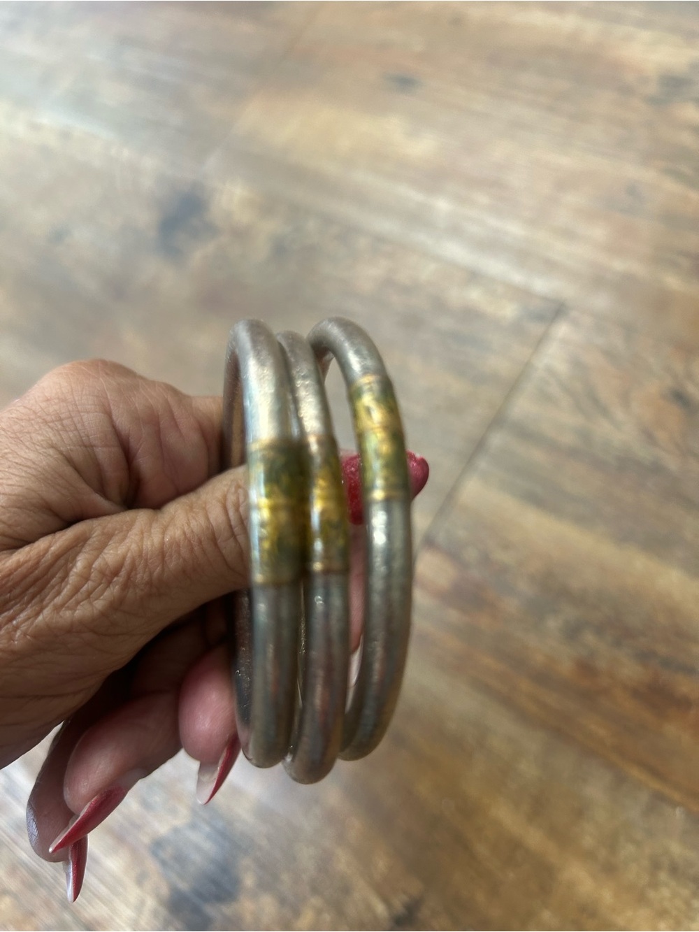 BuDhaGirl All Weather Bangles silver size small